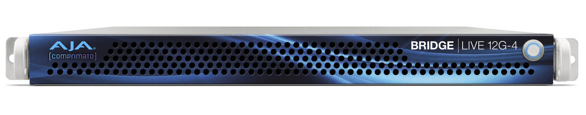 AJA BRIDGE LIVE 12G-4 Turnkey System - 1RU Streaming and Transcoding Appliance 4-Channel UltraHD I/O