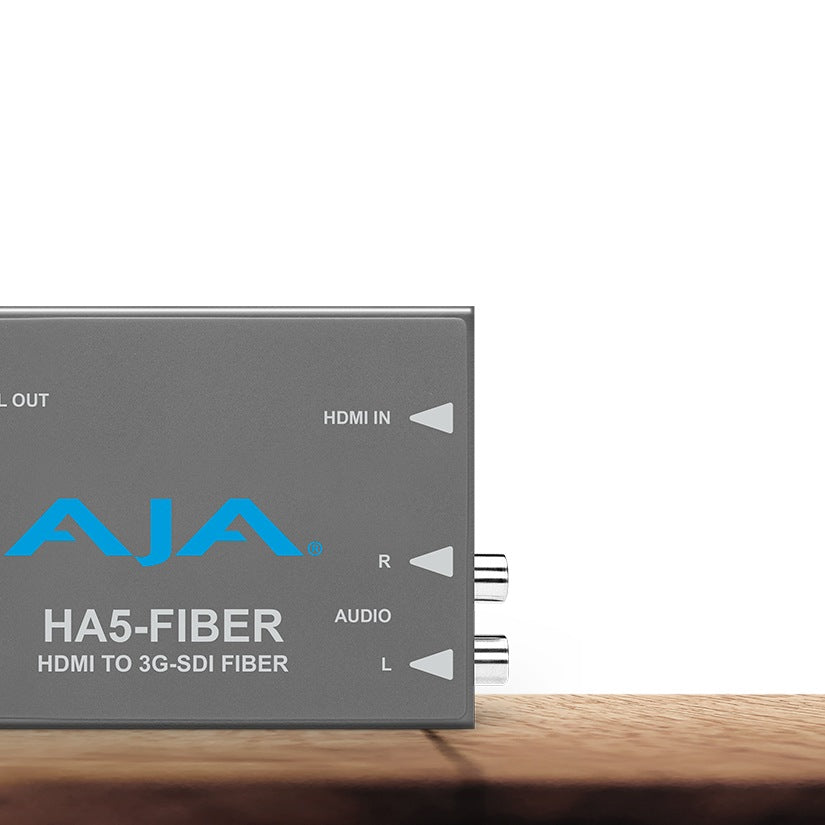 AJA HA5-Fiber HA5 with ST Fiber Output, HDMI to 3G-SDI Protocol on Fiber