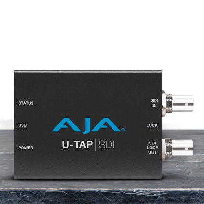 AJA U-TAP-SDI HD/SD USB 3.0 Capture Device for Mac/Windows/Linux with 3G-SDI Input, Bus Powered, No Driver Software Necessary