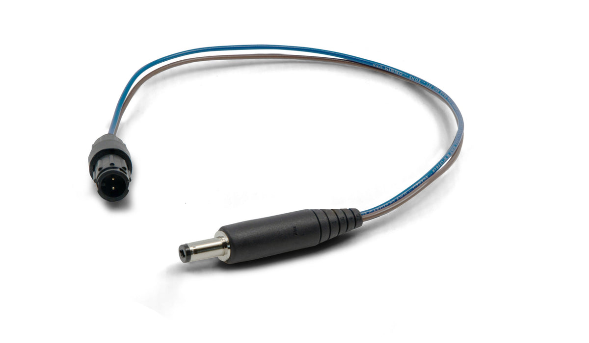 AJA DRM2-Plus M/M Con-X / Barrel Cable Male-Mini-Con-X-to-Male-Barrel Adapter Cable, 12"