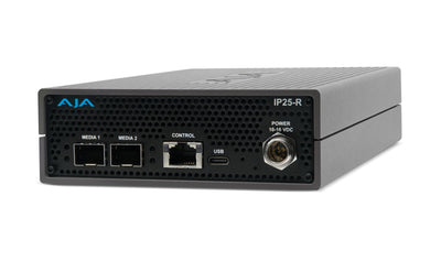 AJA IP25-R 25 GigE IP to 2x HDMI 2.0 and 4x 12G-SDI Converter