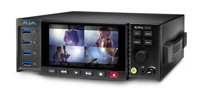 AJA Ki Pro GO2 Multi-Channel HD H.264 AVC / H.265 HEVC Recorder/Player (Storage not included)