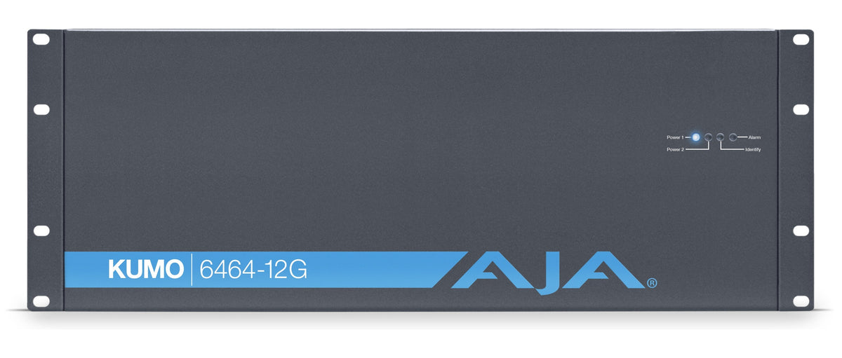 AJA KUMO 6464-12G KUMO 64x64 Compact 12G-SDI Router, with 1 Power Supply