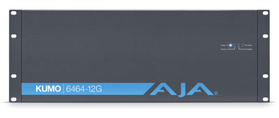 AJA KUMO 6464-12G KUMO 64x64 Compact 12G-SDI Router, with 1 Power Supply