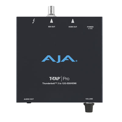 AJA T-TAP Pro 12G-SDI and HDMI v2.0 output 4K/HD with 12/10-bit and HDR (Thunderbolt cable not included)