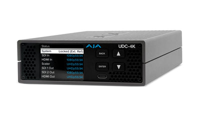 AJA UDC-4K 12G-SDI and HDMI 2.0 Up, Down, Cross-Conversion with Frame Sync