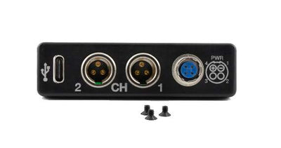 Lectrosonics DSREXTUSB DSR External Bottom Plate Adapter with 2x TA3, USB-C, Hirose 4 DC Jack