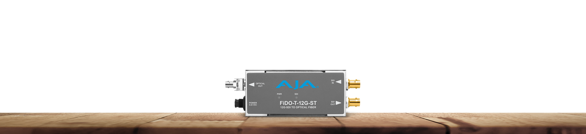 AJA FiDO-T-12G-ST 1-Channel 12G-SDI to Single Mode ST Fiber Transmitter