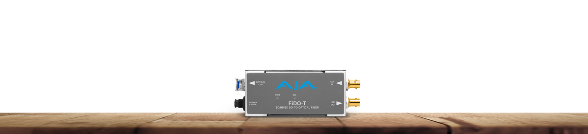 AJA FiDO-T 1-Channel 3G-SDI to Single Mode LC Fiber with Loop Out Transmitter