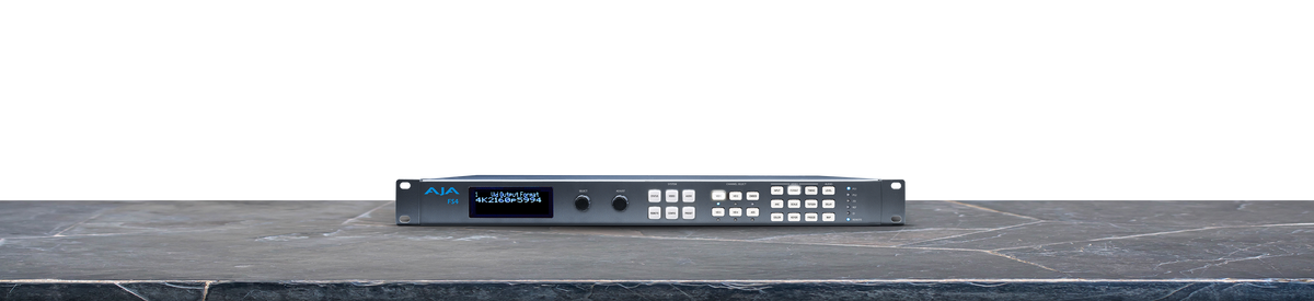 AJA FS4 1RU 4K/UltraHD/HD/SD Frame Sync/Converter, 1-Channel 4K/Ultra HD, or 4 Independent Channel HD/SD Frame Syncs