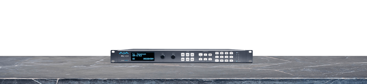 AJA FS-HDR HDR 4K/UltraHD/2K/HD Frame Sync/Converter for HDR/SDR Standards Conversion