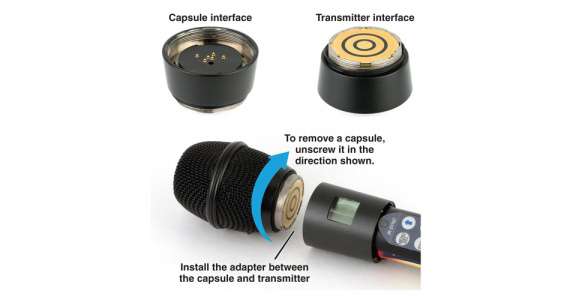Lectrosonics HH2SEN Adapter for HH Transmitter Use with Senn G2/G3/2000 Heads