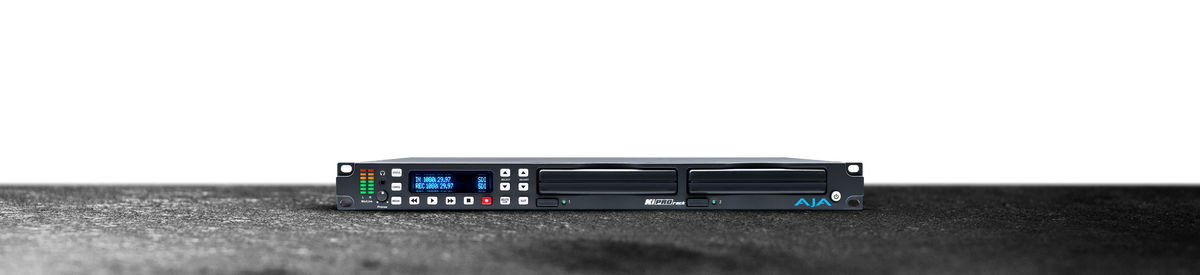 AJA Ki Pro Rack Rackmount File Based Recorder/Player, with ProRes 422 and DNxHD
Includes: 2x AC Power Cords (No KiStor Modules included)