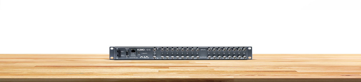 AJA KUMO 1616 KUMO 16x16 Compact SDI Router, with 1 Power Supply