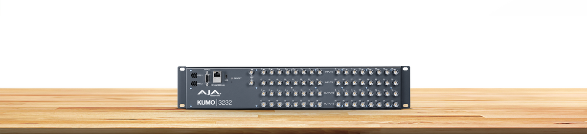AJA KUMO 3232 KUMO 32x32 Compact SDI Router, with 1 Power Supply