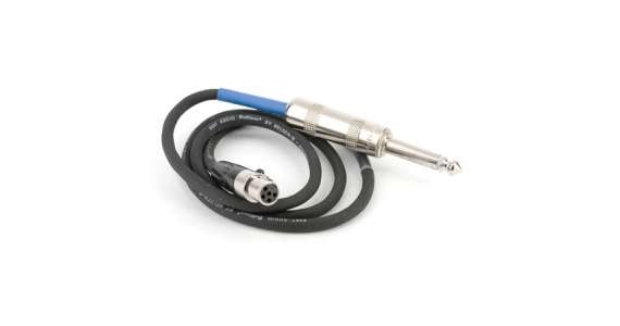 Lectrosonics MI33PST Instrument Cable, for LO-Z Instr, 1/4" to TA5F, Straight