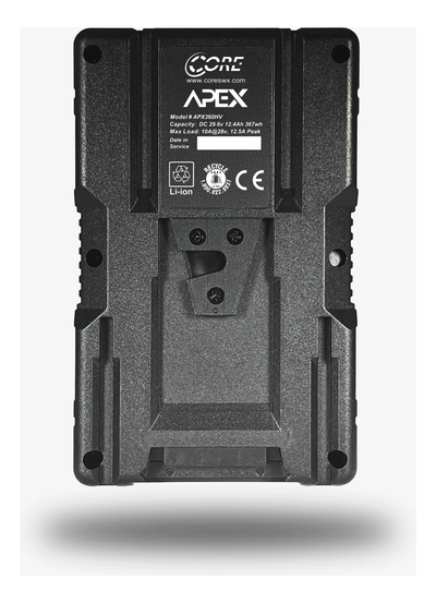 Core SWX APEX 360 High-Capacity 29.6V/367Wh High-Voltage Li-Ion V-Mount Battery (Helix Compatible)