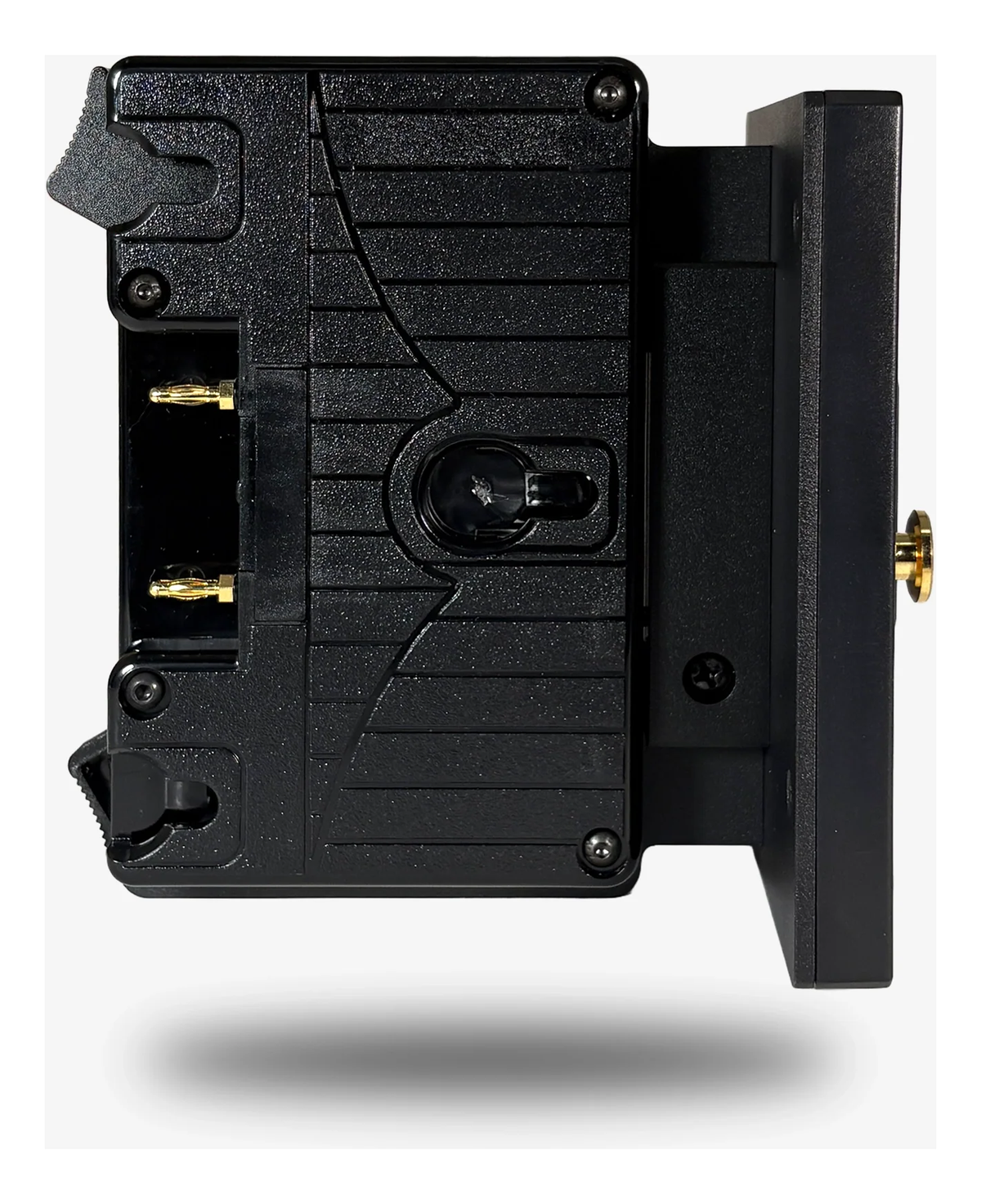 Core SWX Short Form Factor Hotswap Shark-Fin Mount Battery Mount (Gold Mount, 2 x D-Taps)