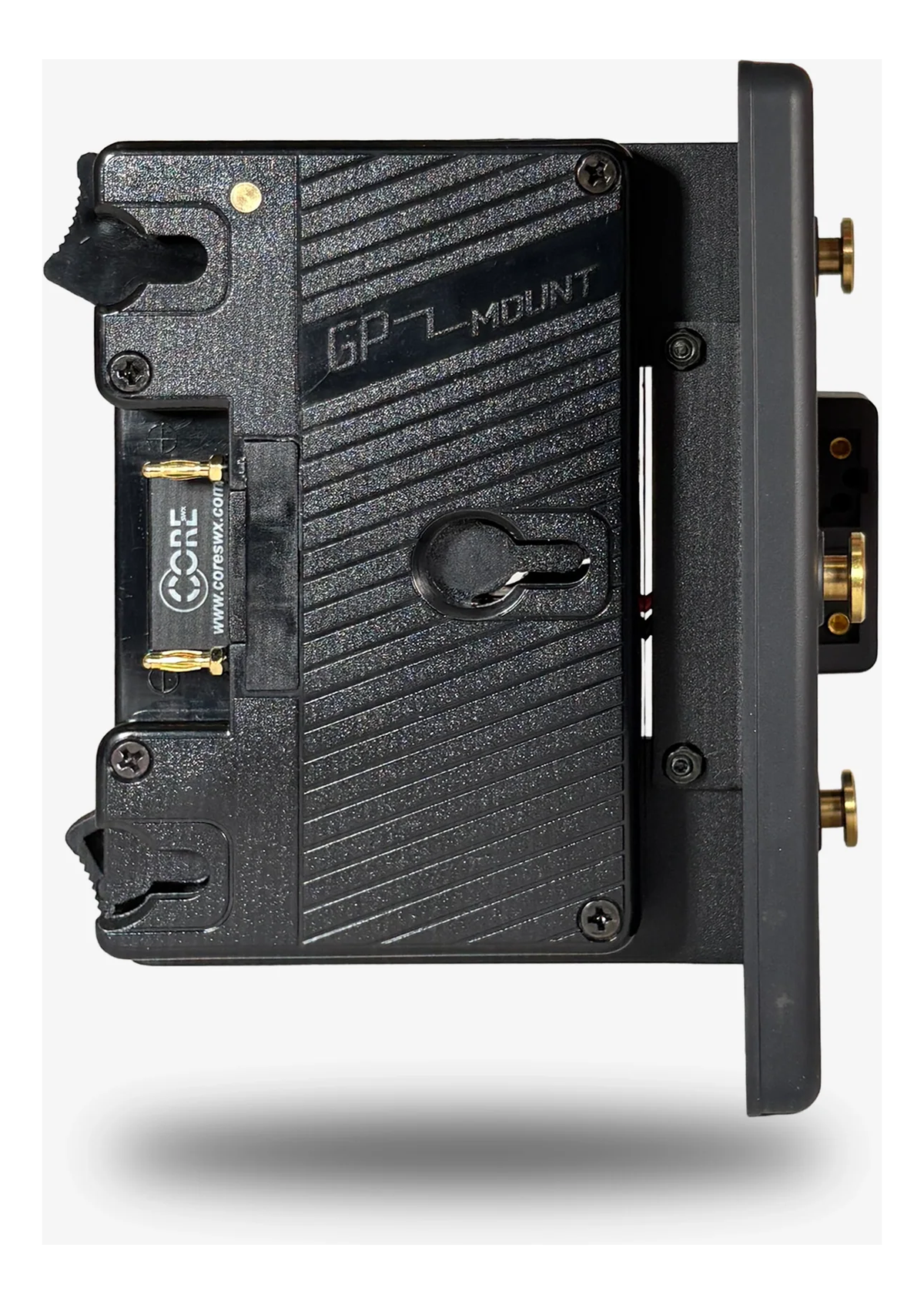 Core SWX Gold Mount Hot Swap/Shark Fin Battery Plate