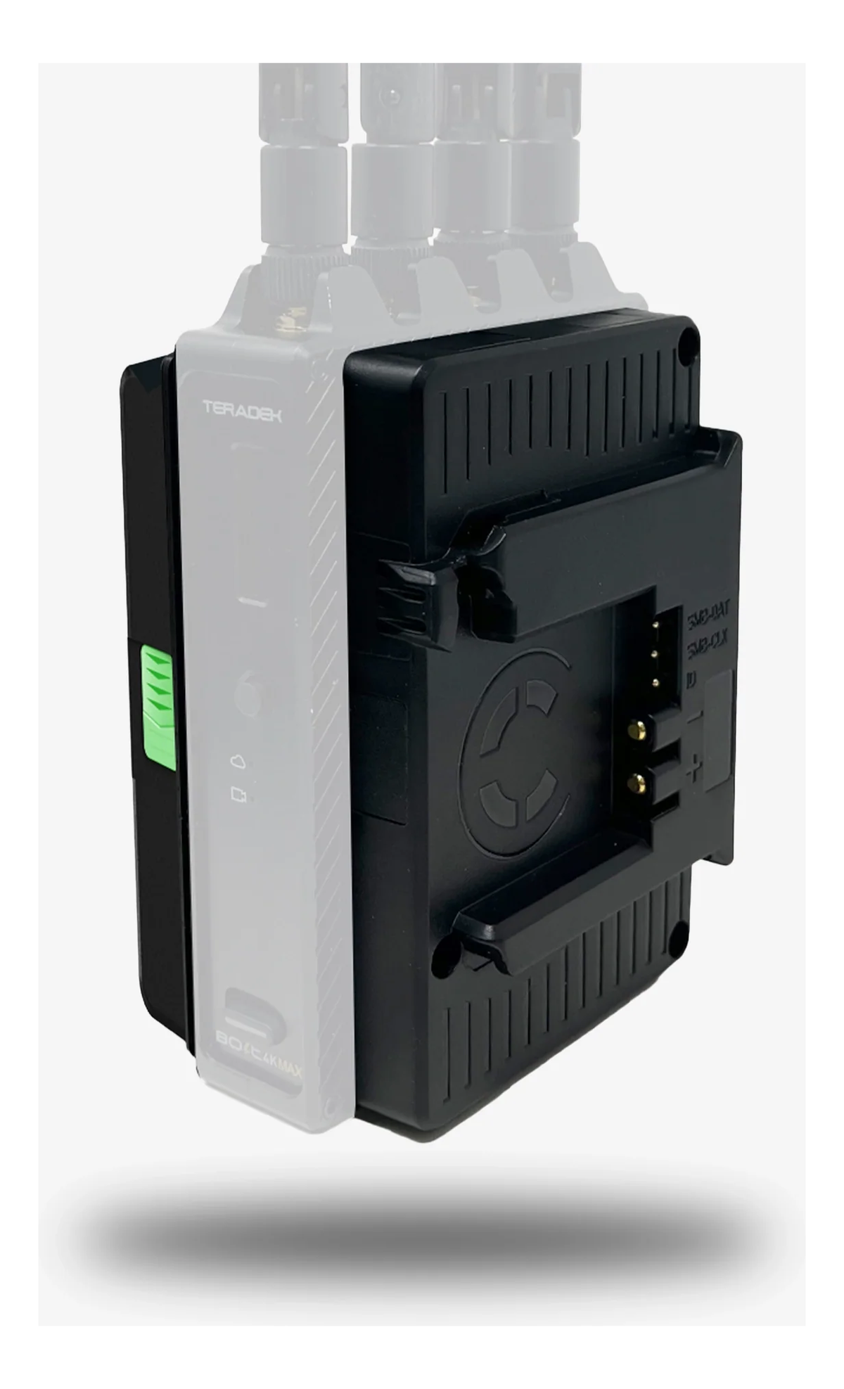 Core SWX Helix Retrofit Plates for Teradek MAX Transmitters (B-Mount)