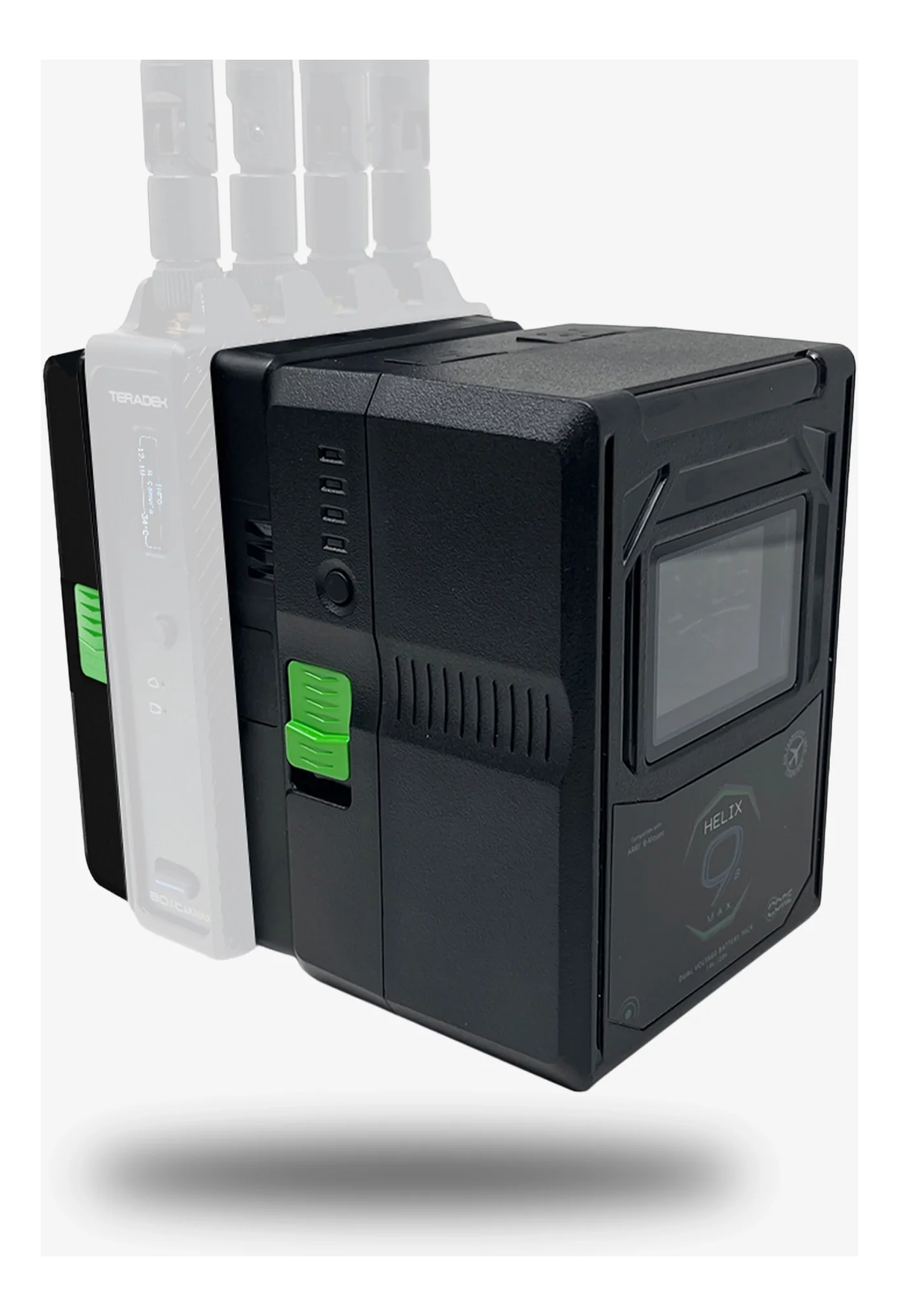 Core SWX Helix Retrofit Plates for Teradek MAX Transmitters (B-Mount)