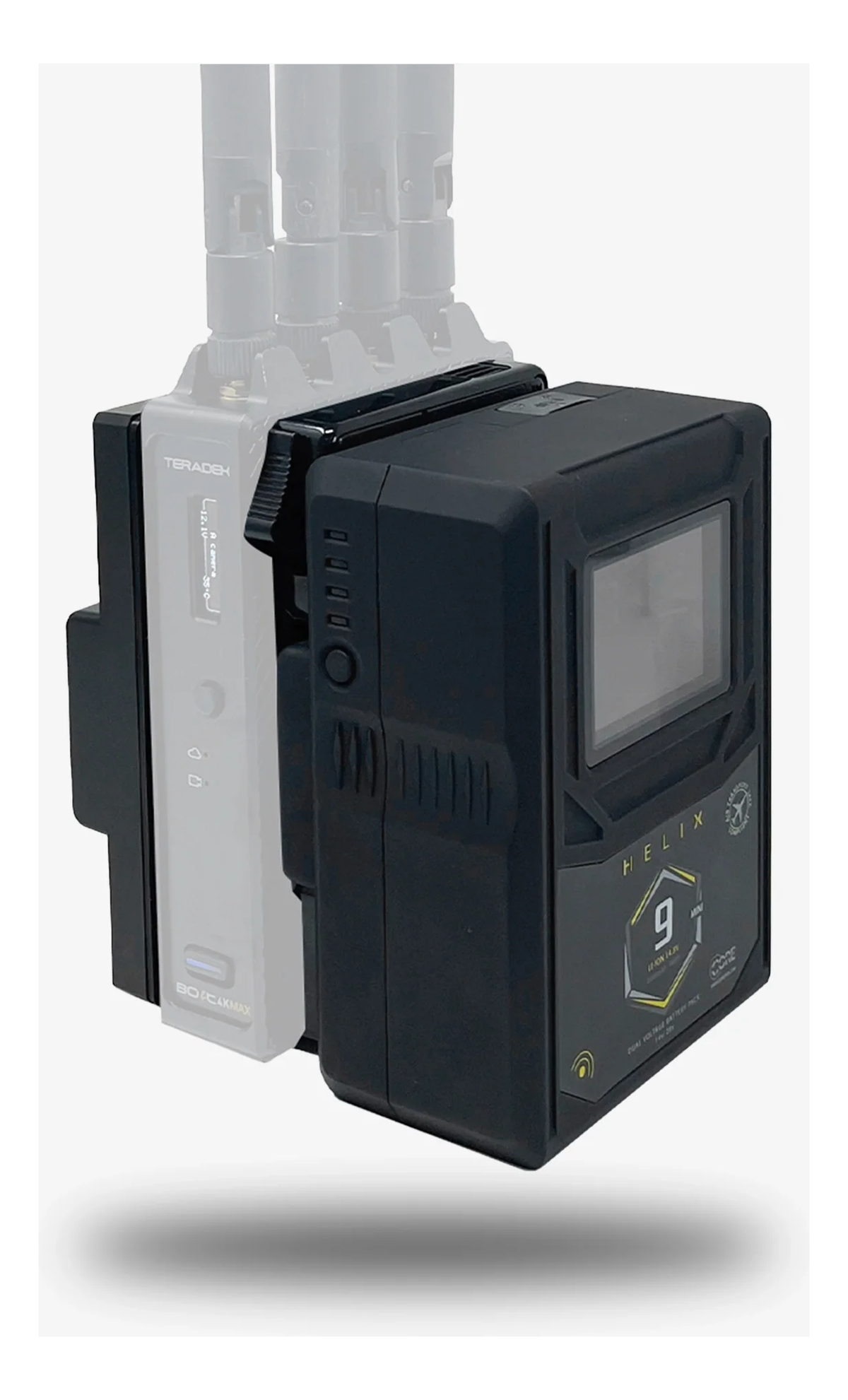 Core SWX Helix Retrofit Plates for Teradek MAX Transmitters (B-Mount)