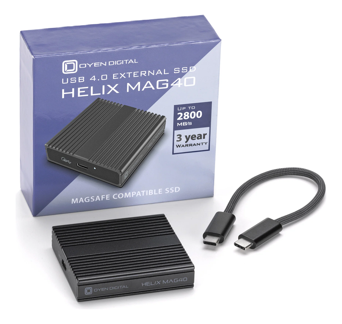Oyen Digital Helix Mag10 USB-C (3.2 Gen2) Portable Magnetic SSD
