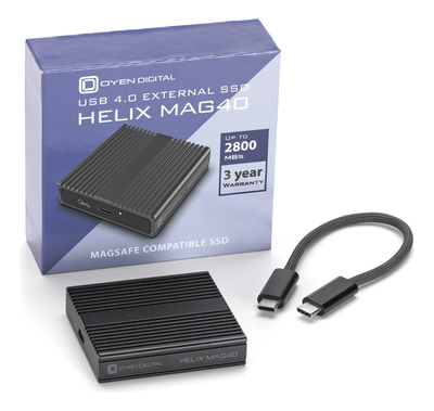 Oyen Digital Helix Mag10 USB-C (3.2 Gen2) Portable Magnetic SSD