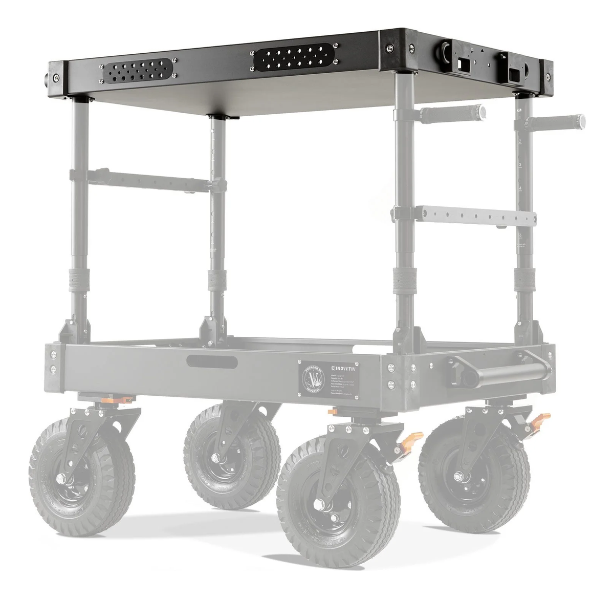 Inovativ 4-Sided Top Shelf with Threaded Rail Plates for Voyager