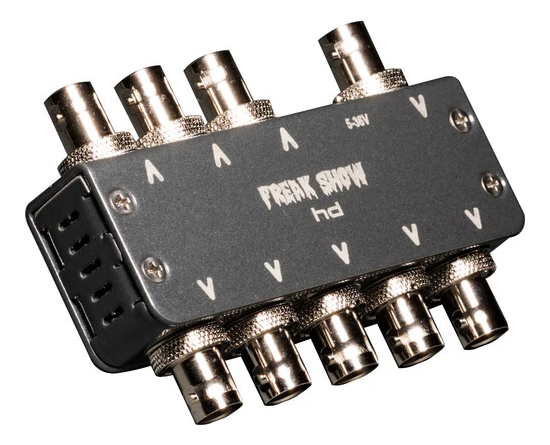 Freakshow HD MSX8-L 1x8 Microsplit Reclocking DA 4K 12G/3G SDI Splitter - LEMO Power Connector