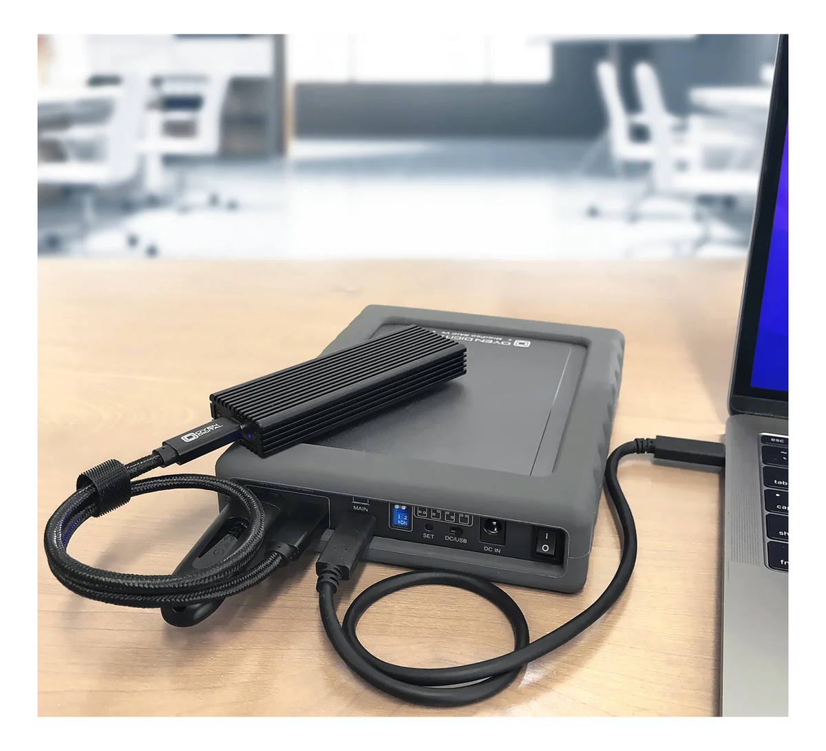 Oyen Digital 16TB TLC SSD MiniPro RAID V4 USB-C Portable Rugged Solid State Drive