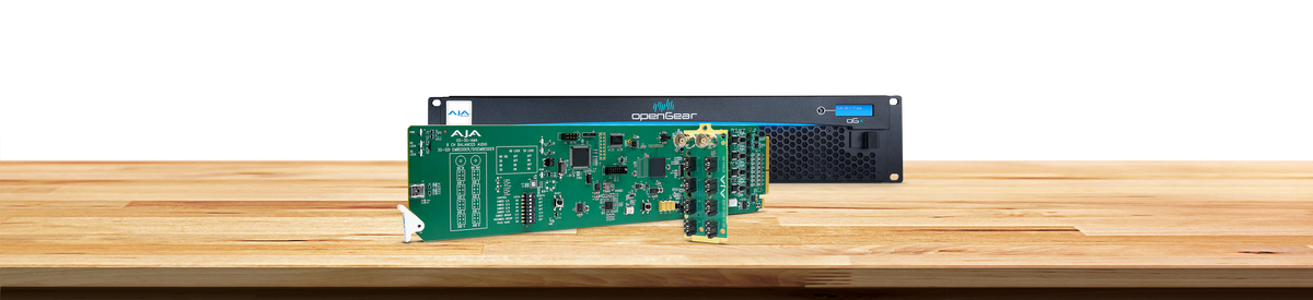 AJA OG-3G-AMA 3G-SDI 4-Channel Analog Audio Embedder/Disembedder, Balance XLR, DashBoard Support