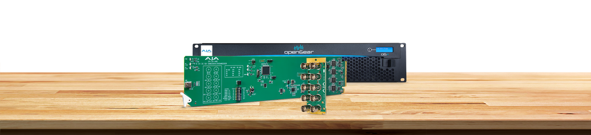 AJA OG-3G-AMD 3G-SDI 8-Channel 24-bit AES Embedder/Disembedder, DashBoard Support