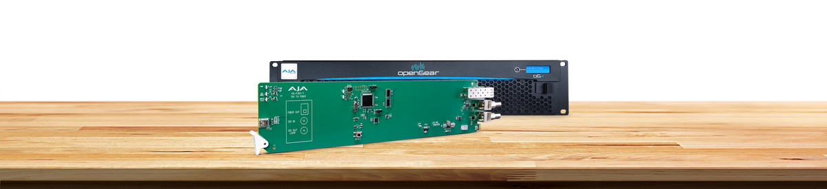 AJA OG-FiDO-T 1-Channel 3G-SDI to Single Mode LC Fiber Transmitter, DashBoard Support