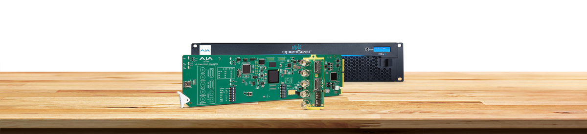 AJA OG-UDC 3G-SDI Up, Down, Cross-Conversion, 2-Channel Unbalanced Audio Output, DashBoard Support