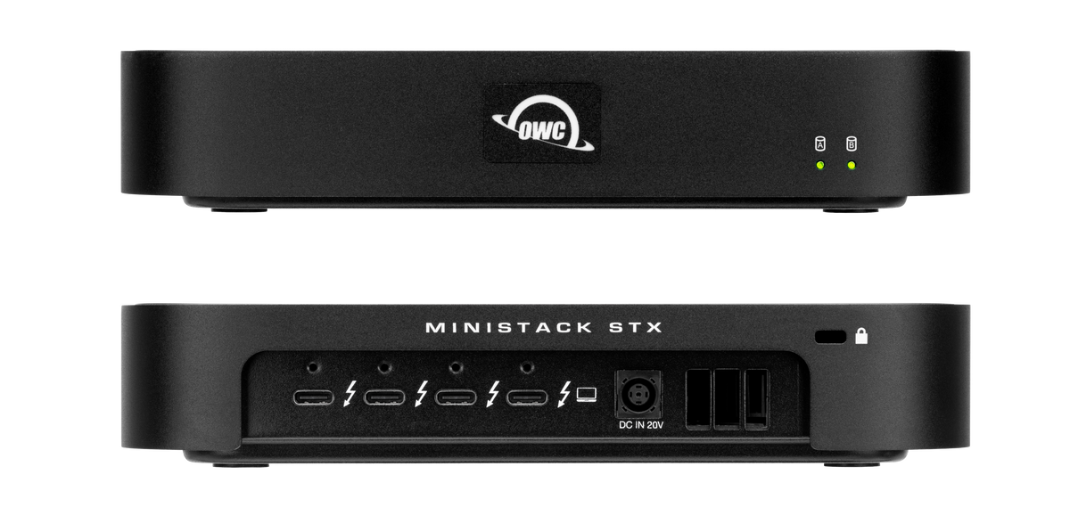 OWC miniStack STX 6TB (4TB HDD + 2TB NVMe) Thunderbolt Storage and Hub