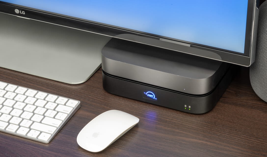 OWC miniStack STX 10TB (6TB HDD + 4TB NVMe) Thunderbolt Storage and Hub