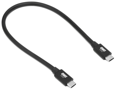 OWC Thunderbolt 5 (USB-C) 0.3 Meter (11.8") Cable - Black