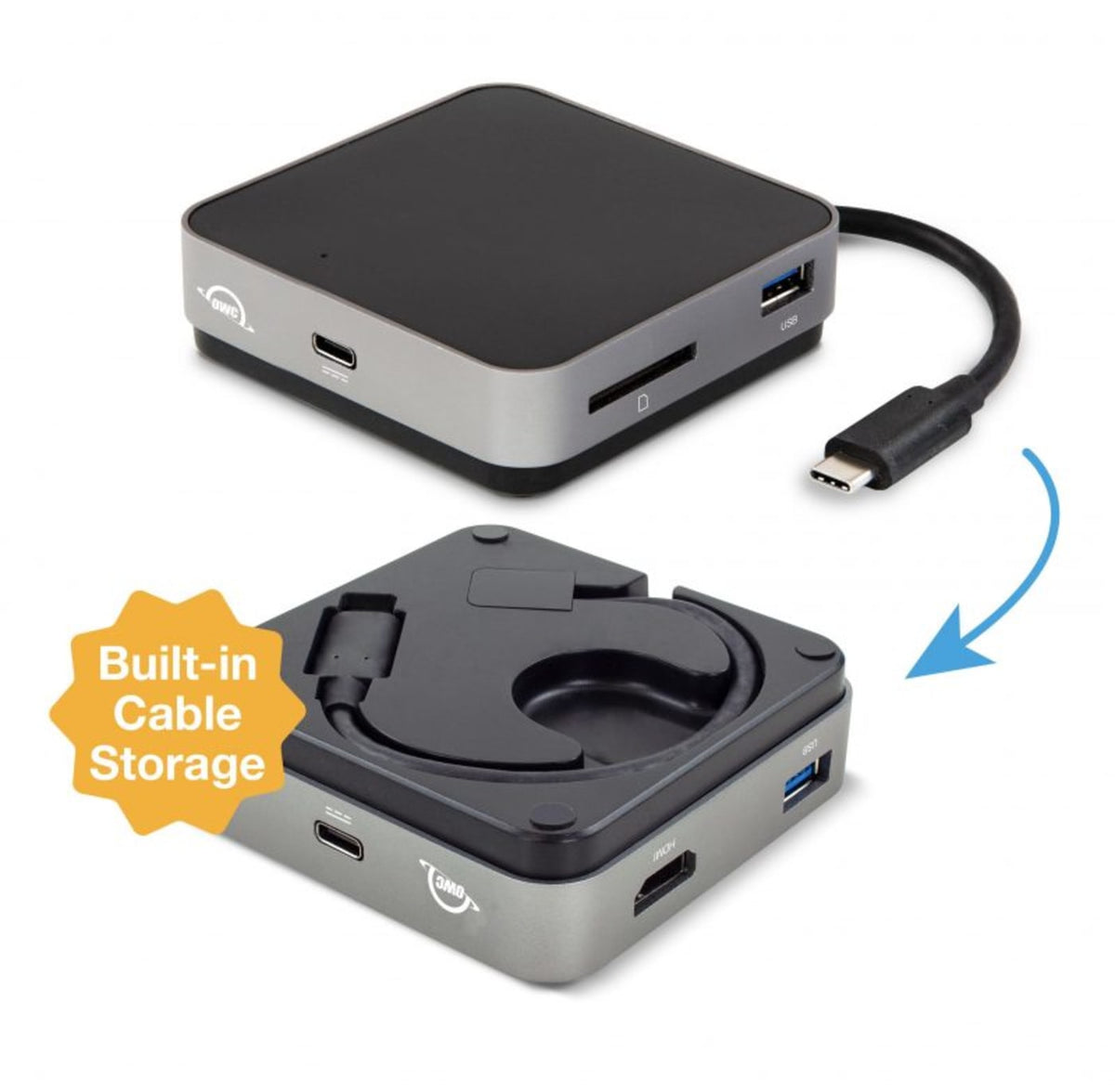 OWC USB-C Travel Dock 5-Port Portable USB-C Dock