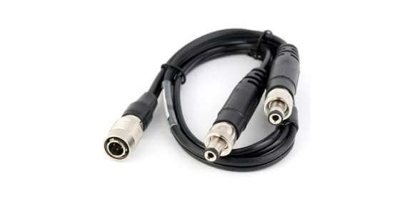 Lectrosonics PS2200A Power cable, 12″, Hirose4 to dual LZR