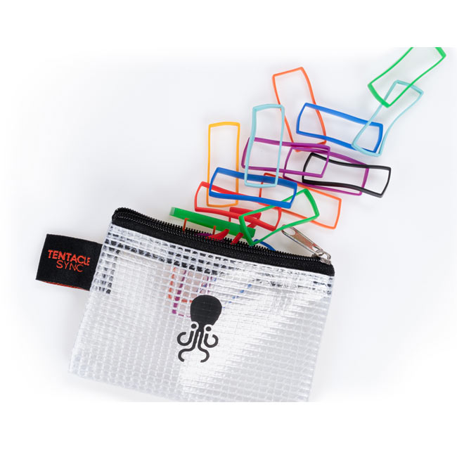Tentacle Sync Track E Silicone Bands Rainbow Set and Clamps