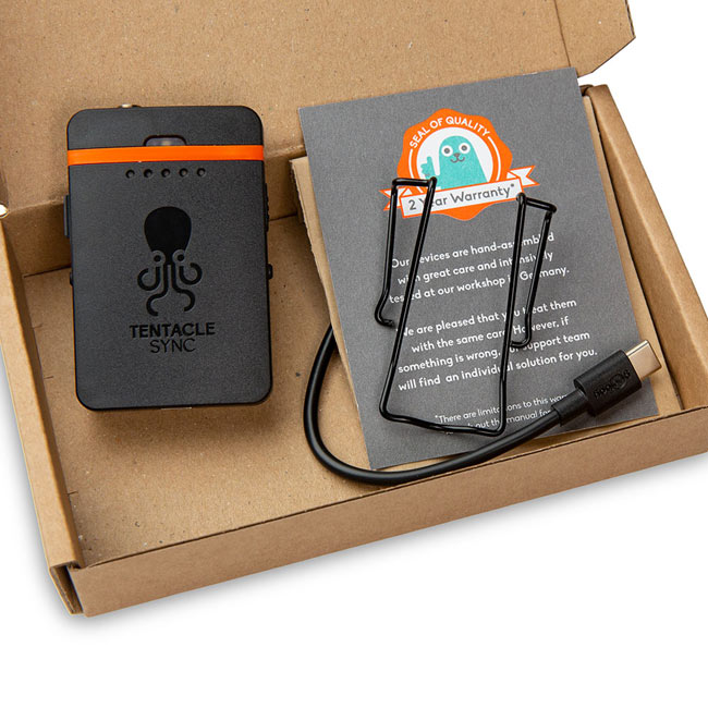 Tentacle Sync TRACK E Pocket Audio Recorder - Basic Box (US, No Lavalier Microphone or Accessories)
