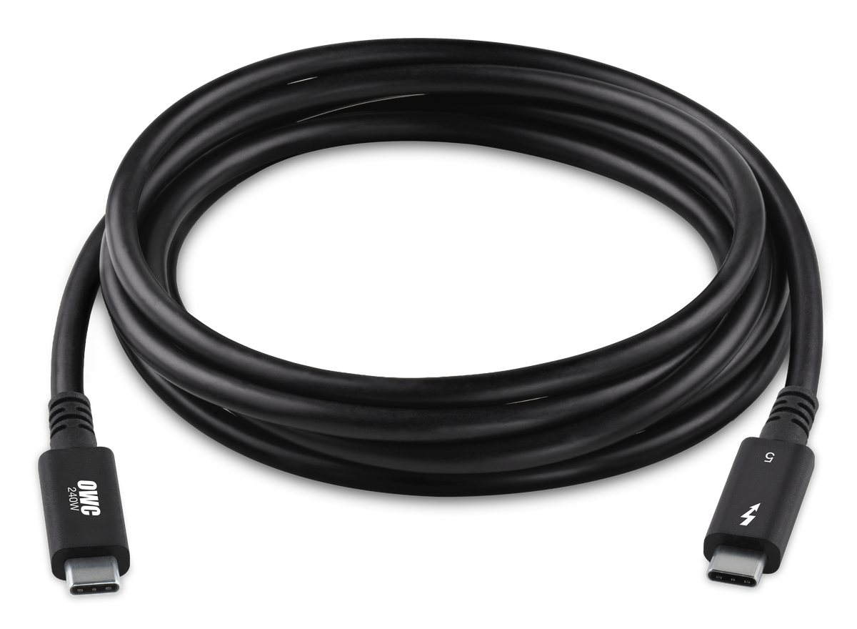 OWC Thunderbolt 5 (USB-C) 2.0 Meter (78.7") Cable - Black