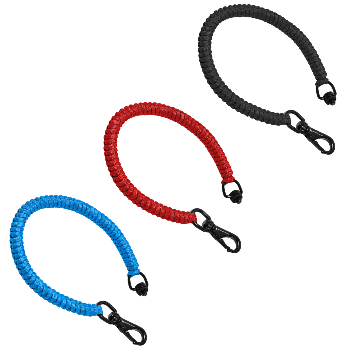 Kondor Blue Matte Box 12" Safety Braid Multicolor Set