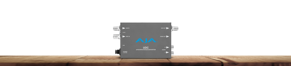 AJA UDC 3G-SDI Up, Down, Cross-Conversion, 2-Channel Unbalanced Audio Output