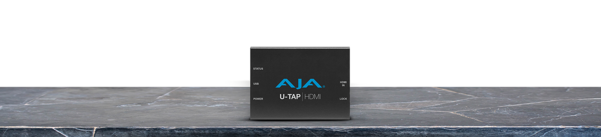 AJA U-TAP-HDMI HD/SD USB 3.0 Capture Device for Mac/Windows/Linux with HDMI Input, Bus Powered, No Driver Software Necessary